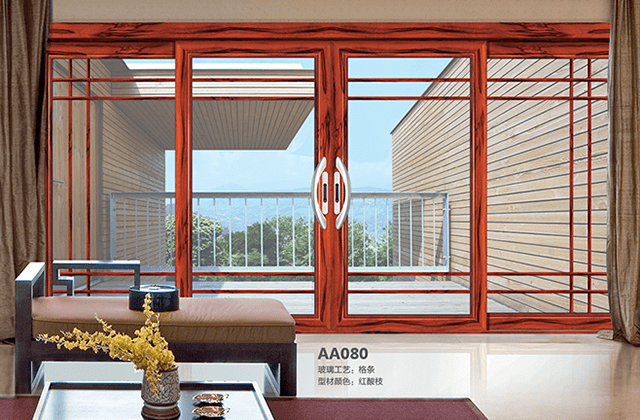 誉丰推拉门AA080红酸枝