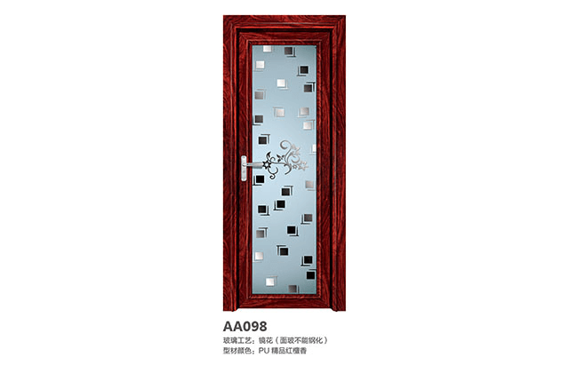 蓝钻平开门AA098PU精品红檀香